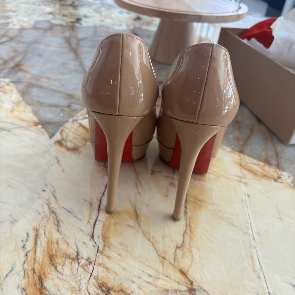 Christian Louboutin Nude Heels - Picture 7 of 10